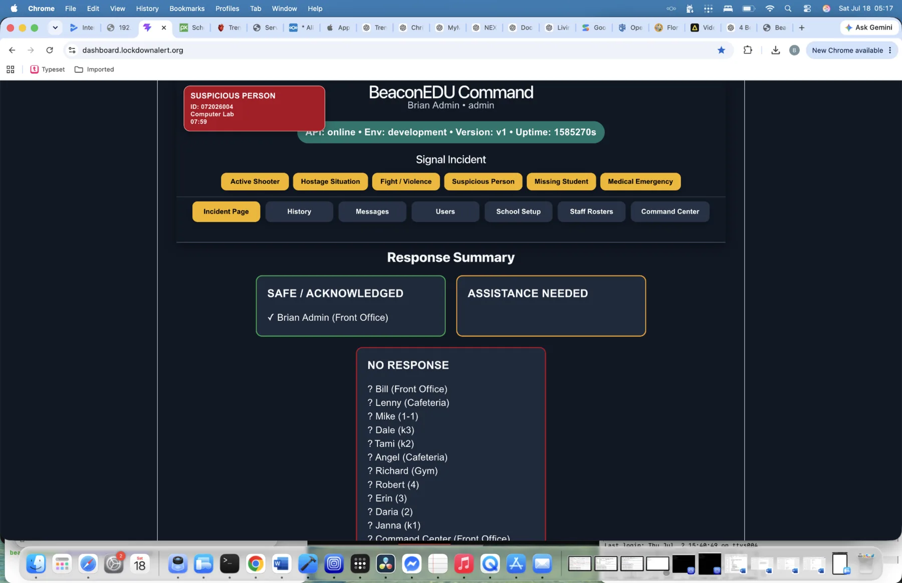 BeaconEDU accountability dashboard